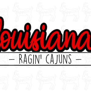 Louisiana Ragin Cajuns SVG
