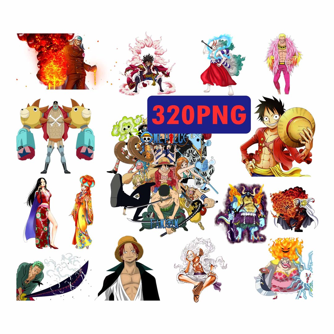 Anime One Piece Mega Bundle PNG Unique Design Trending Etsy UK