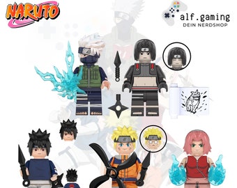 Naruto Anime Manga - Team 7 Block Brick Clamp Building Blocks Figures Set