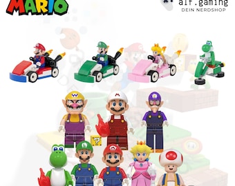 Super Mario Yoshi Nintendo Block Brick Klemm Bausteine Figuren Set - Frei wählbar