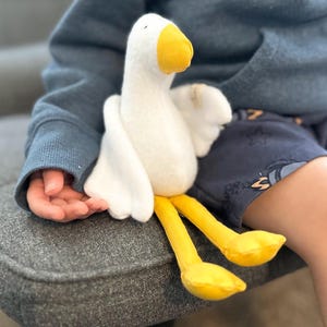 Goose Plush, Stuffed Goose, Handmade Plush, Etsy Toys, Gift For Kids, Goose Lover