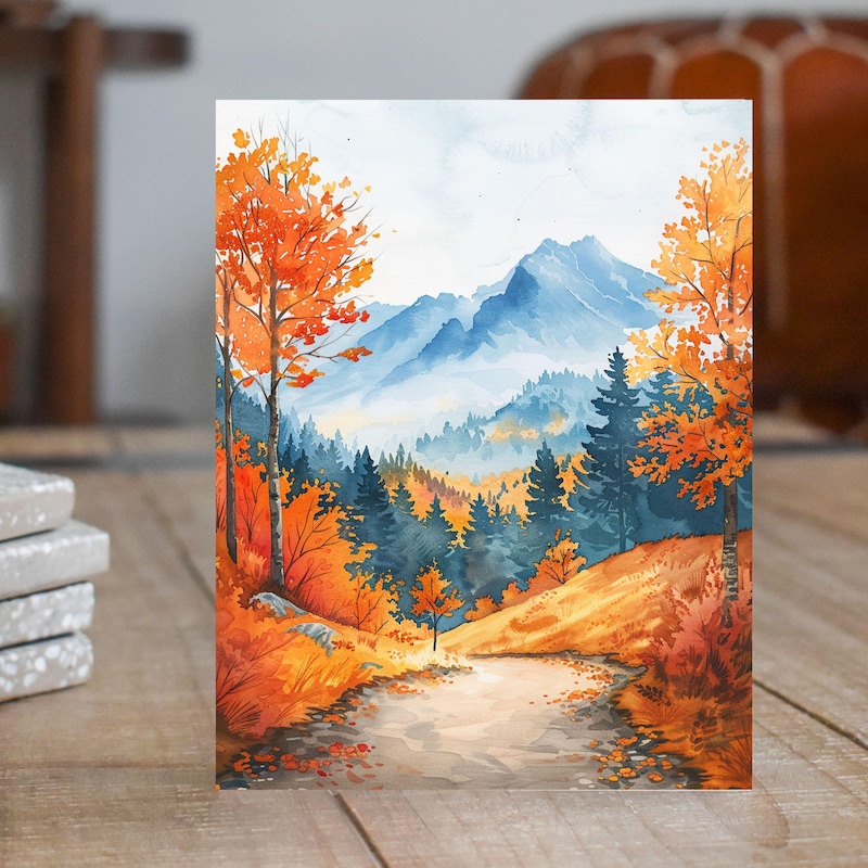 Fall Greeting Card - Etsy