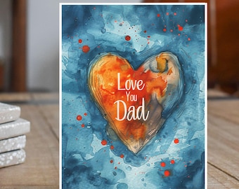 Daddy Father's Day / Birthday Card - Personalised Fill In Blanks Interview Q&A Keepsake Funny Best Daddy Toddler Children DIY Greetings Card