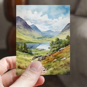 Famous Locations Vinyl Sticker, Scottish Highlands Vinyl Handmade Stickers