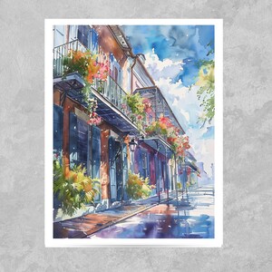 Watercolor New Orleans, Louisiana Vacation Card, NOLA Experience, Note Card Greeting, Thank You, All Occasion, Birthday Card, Invitations image 8