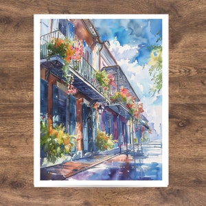 Watercolor New Orleans, Louisiana Vacation Card, NOLA Experience, Note Card Greeting, Thank You, All Occasion, Birthday Card, Invitations image 7