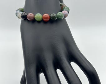 Bracelet indien en agate, terre/pierres naturelles
