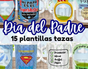 Father&#39;s Day Mug Templates Editable in CANVA with Photo Frame for Dad, Dad, Gift, Editable Sublimation