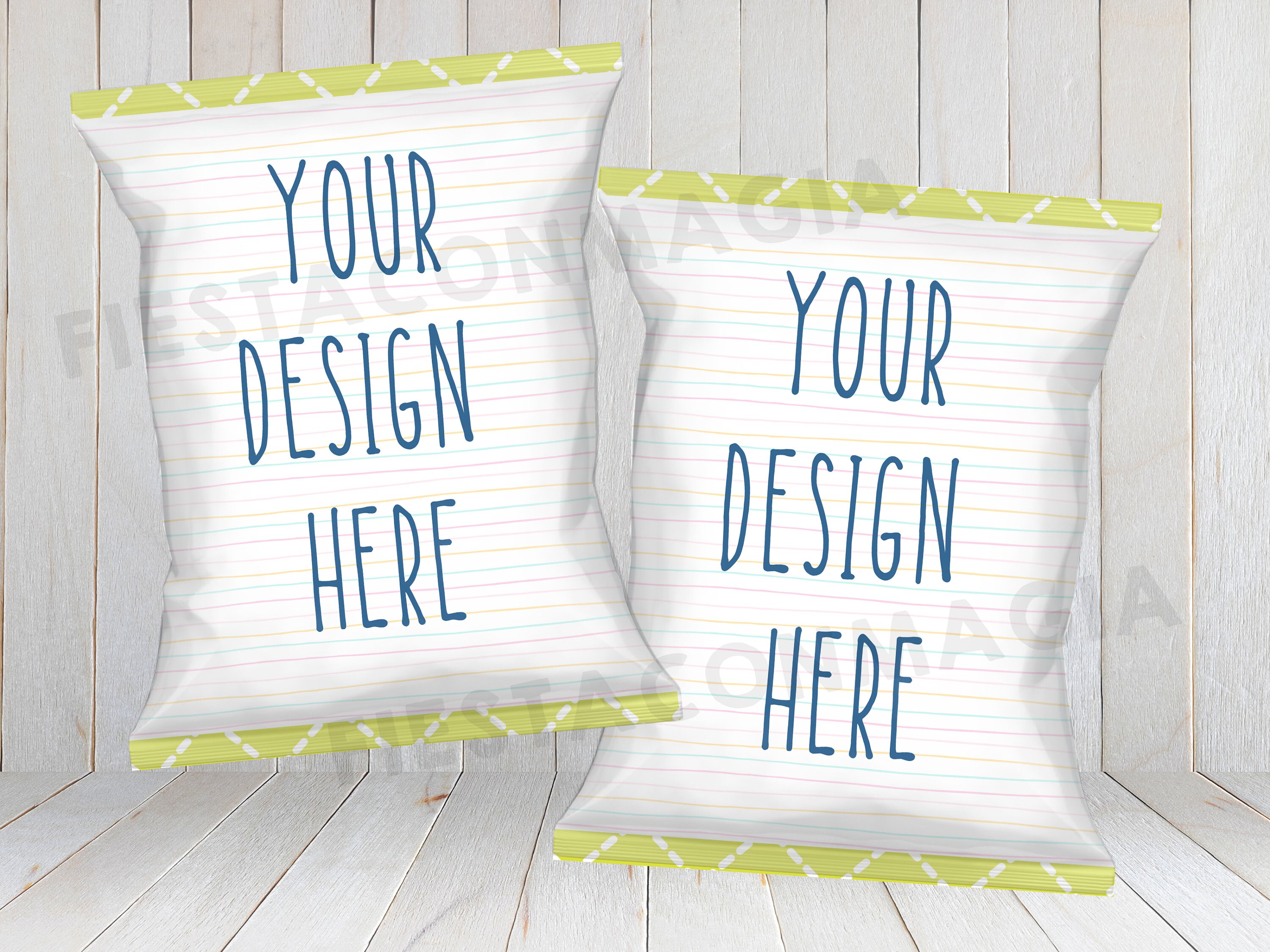 Chip Bag Template Editable With Mock up Template and Backgrounds Images