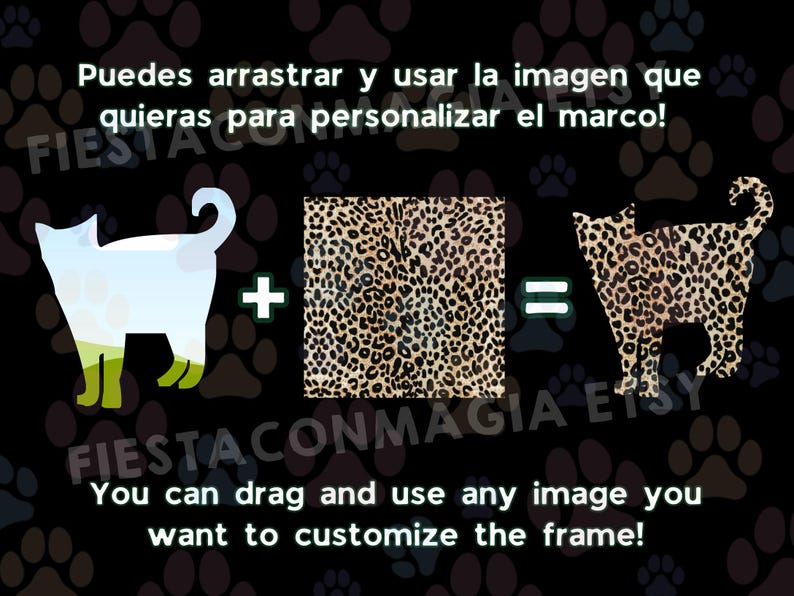 Mega Bundle Cat Frames for Canva +150 Frame Drag an Drop Cats Lover ...