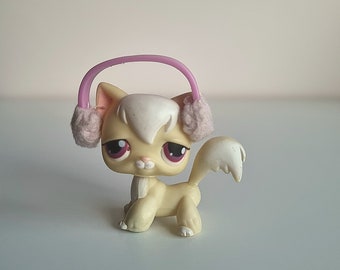 LPS | Littlest Pet Shop Authentic RARE Longhair Cat With Fluffy Headphones #364