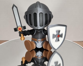 Figura de Caballero Pequeño – Mini Caballero de Fantasía con Espada y Escudo