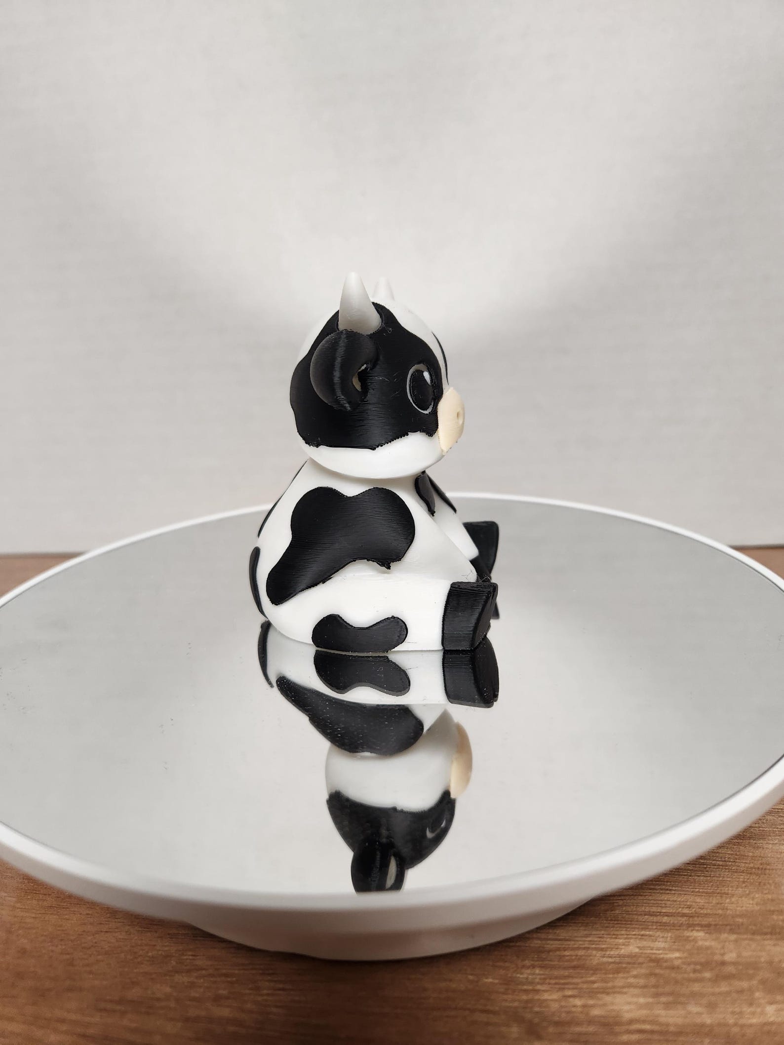 Cute Dairy Cow Figurine – Farmhouse Mini Cow Desk & Shelf Decor - Etsy