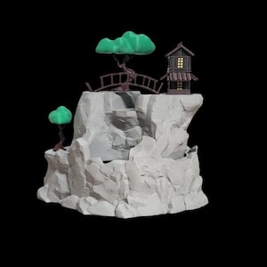 Serenity Falls Waterfall Fountain with Pump – Bonsai & Oriental Temple Decor
