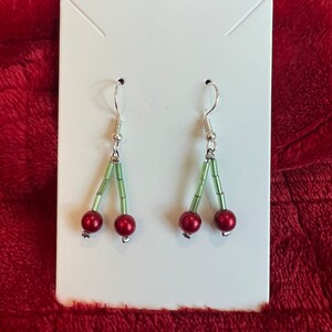 Cherry Drop Earrings