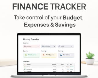 Notion Personal Finance Tracker | Budget Planner | Expense & Income Tracker | Instant Download