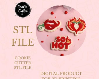 Archivo STL de cortador de galletas picante de San Valentín para impresión 3D
