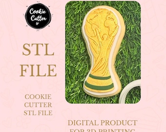 WM-Pokal Cookie Cutter STL-Datei (3D Druck)