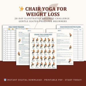 Ultimate Chair Yoga for Seniors • 28-Day Seated Exercise Program & Wellness Guide
