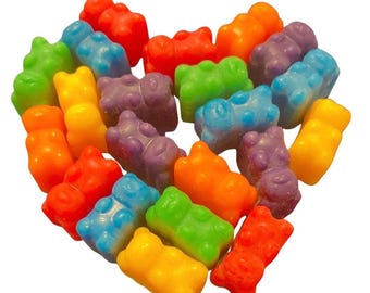 Gummy Bear Soy Wax Melts: Realistic Fruity Candy Scented Tarts