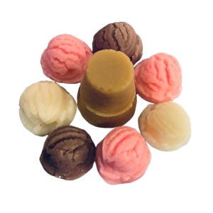 Neapolitan Ice Cream Cone Soy Wax Melt: Dessert Scent, Foodie Gift