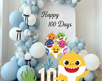 Baby Shark Cutouts, Undersea Party Decor (Digital Download)