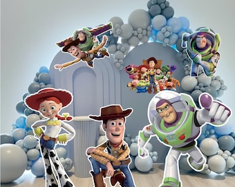 Toy Story Cutouts | Woody, Buzz, Jessie PNG Images (Digital Download)