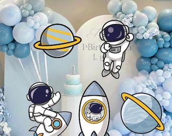 Astronaut Clipart Set | Space Party Cutouts (Digital Download)