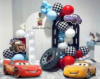Cars Theme Party Cutouts | Racing Birthday Decor (Digital Download)