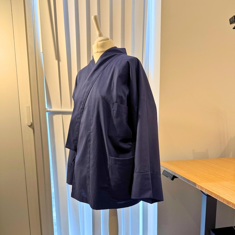 Samue Jacket Sewing Pattern: Unisex Japanese Chore Coat (PDF Pattern) image 5
