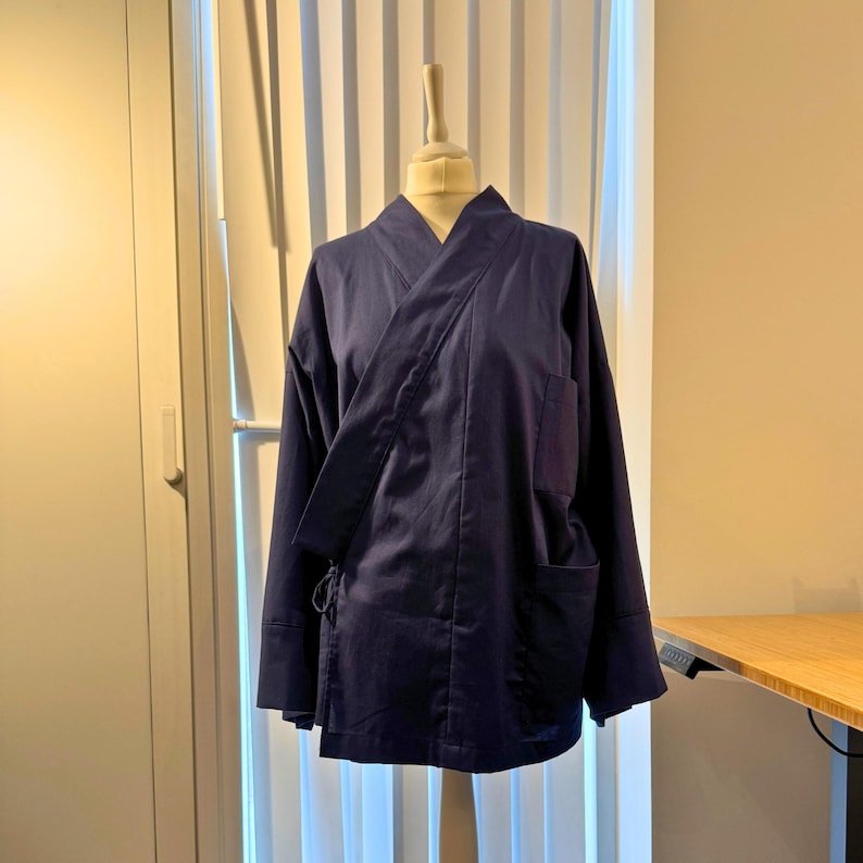 Samue Jacket Sewing Pattern: Unisex Japanese Chore Coat (PDF Pattern) image 7