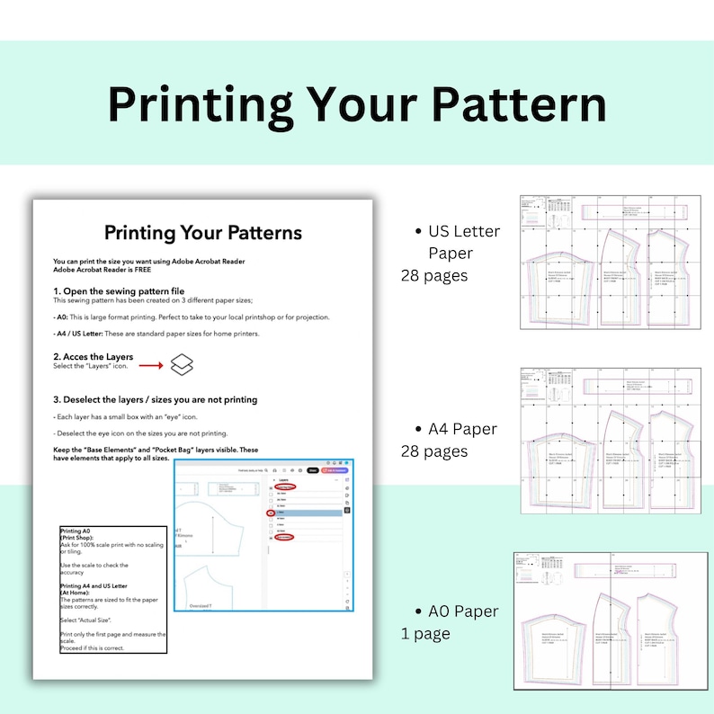 Men's Kimono Jacket Sewing Pattern | Japanese Style, XXS-3XL (PDF Pattern) image 8