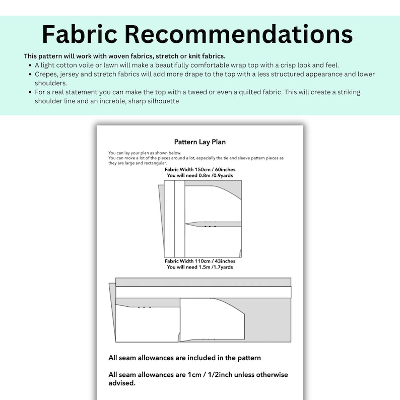 Pattern. Lay Plan Example Sleeveless Top Pattern PDF | Easy Women's Summer Blouse Sewing Patterns ...