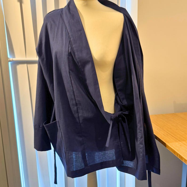 Samue Jacket Sewing Pattern: Unisex Japanese Chore Coat (PDF Pattern) image 6
