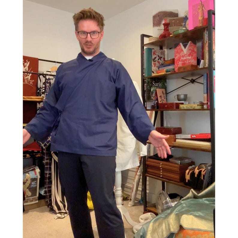 Samue Jacket Sewing Pattern: Unisex Japanese Chore Coat (PDF Pattern) image 2