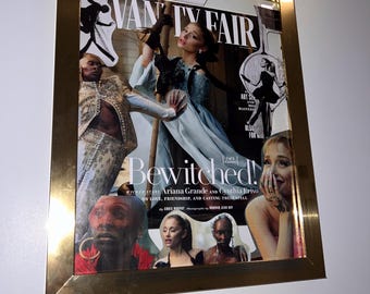 Collage du magazine Vanity Fair Bewitched avec Ariana Grande et Cynthia Erivo