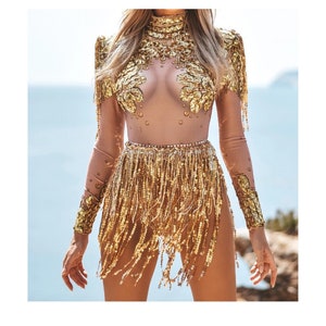 Coachella Gold Dress -  Denmark