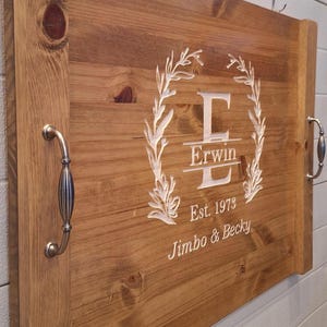 Oven Range Wood Cover, Personalized Family Crest Heirloom, Custom Noodle Board, Stovetop Breadboard, Handmade Kitchen Decor, Serving Tray