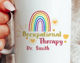 Doktor der Ergotherapie Tasse, Name OTD Geschenk, Dr. der Ergotherapie, OTD Abschlusstasse, OTD Therapeut grad Tumbler
