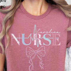 Custom Name Registered Nurse Shirt, Personalized RN Tee, Nurse Graduation Gift, Nursing Student Apparel, Healthcare Worker Customized Gift