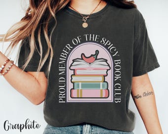 Spicy Book Club Shirt: Reading Book Lover, Librarian Gift
