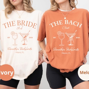 Coastal Bachelorette Party Shirt: Personalized Beach Bride Comfort Colors Tee