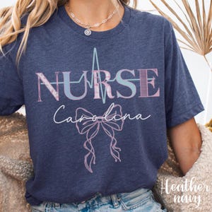 Custom Name Registered Nurse Shirt, Personalized RN Tee, Nurse Graduation Gift, Nursing Student Apparel, Healthcare Worker Customized Gift