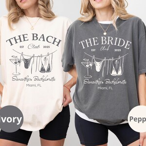 Coastal Bachelorette Party Shirt: Personalized Beach Bride Comfort Colors Tee