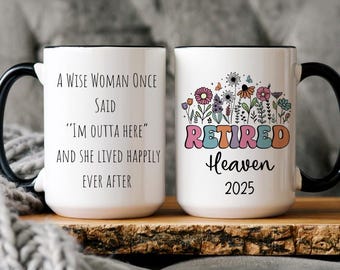 Lustiger Ruhestand Becher: Weise Frau Geschenk, Himmel im Ruhestand 2025
