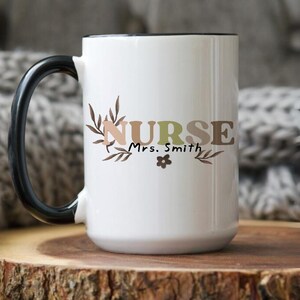 Personalized Nurse Coffee Mug: RN Gift, Medical Appreciation