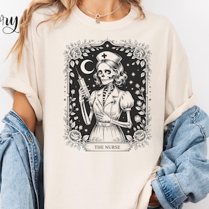 Skeleton Nurse T-Shirt: Halloween Nurse Appreciation Gift