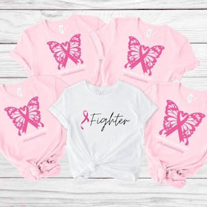 Custom Breast Cancer Support Squad Shirt, Her fight is our fight shirt, Breast Cancer Shirt, Cancer Support team Shirt, Family Breast Cancer