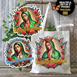 Set di 3 immagini Vergine di Guadalupe
