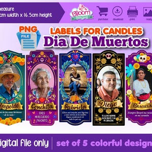 Etiketten für hohe Zylinderkerzen 2025